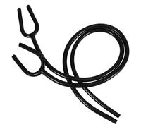 HINTRMENT Tubos de Repuesto para Estetoscopio Negro de Pvc, 2 Piezas, Accesorio Médico Compatible con Fonendoscopios de Cardiología, Tubo Médicos, Enfermeras y Estudiantes de Medicina