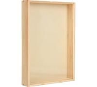HINTRMENT Vitrina de Especímenes de Insectos Gran Capacidad, Caja de Muestras Portátil de Material Sintético Color Café, Diseño Rectangular y Estilo Retro para Colecciones