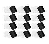 HINTRMENT Vitrinas Transparentes Cuadradas de Plástico 12 Unidades, Cajas de Exhibición para Minerales, Organizadores de Muestras Pequeñas, Almacenamiento Compacto para Joyas y Colecciones