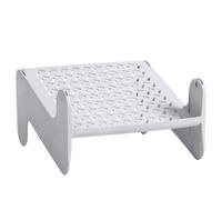 HINTRMENT Zapatero Que Ahorra Espacio de Plástico PP Blanco, Estante Apilable de Varias Capas Diseño Antideslizante para Organizar Zapatos en Hogar y Dormitorio