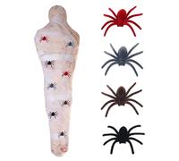 Hintyne 1 Juego de Bolsas inflables de PVC de tamaño Real para cadáveres muñeco Inflable con Bomba y arañas Impermeable Gigante para Halloween para Patio casa.