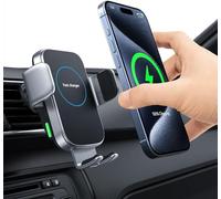 Hinyx Cargador Inalámbrico Coche, Soporte Móvil Cargador Coche con Automático Rápido Wireless Car Charger para iPhone 12/12 Pro MAX/SE / 11/11 Pro MAX/XS MAX/X, Samsung S20 / S10 / Note10 Otros
