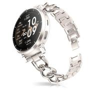 HinZann 20mm Correa para Amazfit Cheetah 2 Pro/Active 3 Premium/Active 2 Square/Active 2/ Active, Acero Inoxidable, Metálica Pulsera de Reloj, Mujer Metal Correa para Amazfit GTR Mini - Starlight