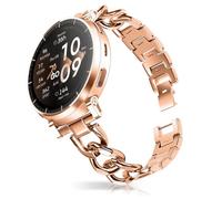 HinZann 20mm Correa para Amazfit Cheetah 2 Pro/Active 3 Premium - Oro Rosa | Aleación Hueca, Metal Pulsera de Reloj, Ligera, Elegante, Mujer, Metálica Correa para Amazfit Active 2 Square/Active 2/Active
