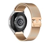 HinZann 20mm Correa para Samsung Galaxy Watch 7 6 5 4 FE 40mm 44mm, Acero Inoxidable, Metálica Pulsera, Pulsera de Reloj, Milanais Metal Correa para Galaxy Watch 6 Classic / 5 Pro 45mm - Oro Rosa