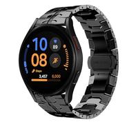 HinZann 20mm Correa para Samsung Galaxy Watch 7 6 5 4 FE 40mm 44mm, Acero Inoxidable, Metálica Pulsera, Pulsera de Reloj, Metal Correa Samsung Galaxy Watch 6 Classic / 5 Pro 45mm - Negro