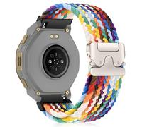 HinZann 20mm Nylon Correa para Amazfit Active 3 Premium/T-Rex 3 Pro 44mm/Active 2 Square/Active 2/Active, Elásticas Trenzada, Pulseras de Reloj para Amazfit GTR Mini/GTS 4/3/2/4 Mini - Arco Iris