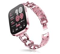 HinZann 22mm Correa para Amazfit Balance Ultra/3/2 / Cheetah 2 Ultra/Active Max, Acero Inoxidable, Metálica Pulsera de Reloj, Mujer Metal Correa para Amazfit Bip Max/Bip 6/5/5 Unity - Negro