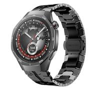 HinZann 22mm Correa para Huawei Watch GT Runner 2/ GT 6/ GT 6 Pro/ GT5 Pro/ GT5/4 46mm, Acero Inoxidable, Metálica Pulsera de Reloj, Metal Correa para Huawei Watch Ultimate 2/Watch 5 - Negro