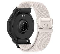 HinZann 22mm Nylon Correa para Amazfit Active Max/T-Rex 3 Pro 48mm/Balance 2/Balance/Bip 6/5/5 Unity, Elásticas Trenzada, Pulseras de Reloj para Amazfit Cheetah/Cheetah Pro/GTR 4/3 Pro - Starlight