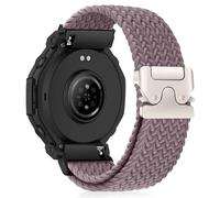 HinZann 22mm Nylon Correa para Amazfit Active Max/T-Rex 3 Pro 48mm/Balance 2/Balance/Bip 6/5/5 Unity, Elásticas Trenzada, Pulseras de Reloj para Amazfit Cheetah/Cheetah Pro/GTR 4/3 Pro - Morado