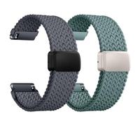 HinZann Correas de Reloj Nylon Trenzada Magnética para 18mm 20mm 22mm