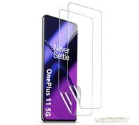 HinZann Protector de Pantalla para OnePlus 11 5G Smartphone, 2 Piezas HD Película Flexible de TPU, Sin Burbujas, Anti-Arañazos, Fácil Instalación, Película Protectora para OnePlus 11 5G
