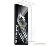 HinZann Protector de Pantalla para OnePlus 12 5G Smartphone, 2 Piezas HD Película Flexible de TPU, Sin Burbujas, Anti-Arañazos, Fácil Instalación, Película Protectora para OnePlus 12 5G