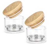 HINZIC 2 cepillos de uñas limpiador de tazas de lavado de malla acrílica líquido polvo eliminación plato Dappen plato portátil Nail Art cepillo lavadora herramienta para lentejuelas brillantes