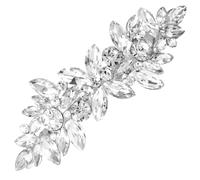 HINZIC Horquilla plateada con diamantes de imitación para boda