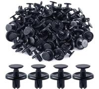 HINZIC Juego de 100 clips de retención de motor para debajo de la cubierta, juego de remaches de empuje automático para clips de protección contra salpicaduras de parachoques 90467-07201 de repuesto