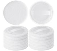 HINZIC Paquete de 12 esponjas de polvo redondas de 2.36 pulgadas para aplicadores de maquillaje de base, de algodón suave y agradable a la piel, almohadillas de terciopelo para crema cosmética, color