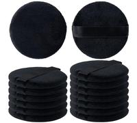 HINZIC Paquete de 13 esponjas de polvo redondas de 2.36 pulgadas para aplicadores de maquillaje de base, de algodón suave y agradable a la piel, almohadillas de terciopelo para crema y cosméticos,