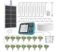 HiOazo Kit de Riego por Goteo Automático HiOazo con Panel Solar 4W
