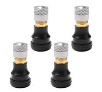 Hioip 4 Piezas Válvula de Vacío de Neumático sin Cámara 27mm, Válvula de Neumático Tubeless para Patinete Ninebot, Tubeless Scooter Eléctrico Válvula de Aire Reemplazo