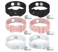 Hion 3 par de pulseras para aliviar el mareo por movimiento, acupresión, bandas de alivio de náuseas para náuseas matutinas, mareo, enfermedad del coche, banda (Black+Pink+Tra)