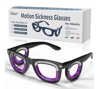 Hion Gafas inteligentes para adultos contra el mareo por movimiento, ultraligeras y portátiles, antináuseas, mareos y mareos, esenciales para viajes y cruceros