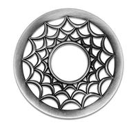 Hion Illuma Lid - Tapa para velas aromáticas, accesorio de vela esculpida elegante de metal Scented Candle Topper, decoración navideña regalo ayuda a quemar la vela uniformemente (red plateada)