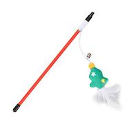 hionre Árbol de Navidad, campana de alce para mascotas, regalos para gatos, varita de juguete interactivo para gatitos, 2#