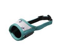 hionre Bozal para perro que no muerde, ladridos y masticables, con cómoda tela de malla suave y correa ajustable para perros pequeños, medianos y grandes, color verde, talla XS