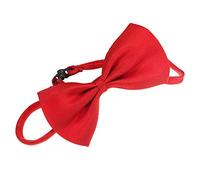 hionre Correa para el cuello para mascotas, bonito color sólido, ajustable, corbatín para mascotas, perro, gato, color rojo