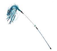 hionre Teaser - Juguete interactivo para gatos para aliviar el aburrimiento, de plástico, atractivo palo para interiores, color azul