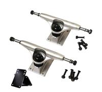 HIOPOIUYT 2 soportes de rueda de 5 pulgadas para monopatines, base de puente, monopatines, camiones, resistencia a los impactos, camiones de aluminio, base profesional para patineta