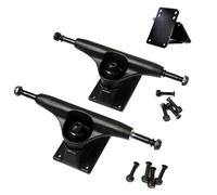 HIOPOIUYT 2 soportes de rueda de 5 pulgadas para monopatines, base de puente, monopatines, camiones, resistencia a los impactos, camiones de aluminio, base profesional para patineta