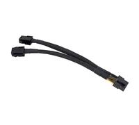 HIOPOIUYT Adaptador de cable de 8 pines macho a doble hembra de 6 pines para CPU de 8 pines a tarjeta de video gráfica, cable divisor de alimentación para gráficos de escritorio, conector de