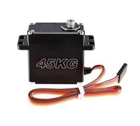 HIOPOIUYT Ángulos de control de 180 grados de alto par de torsión digital de dirección servo engranaje de metal DSC45MG 45 kg motor servo sin núcleo, carcasa de aluminio