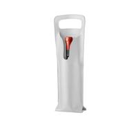 HIOPOIUYT Bolsa de vino de piel, bolsa de regalo para botellas de vino para almacenamiento de fiestas de degustación, White