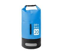 HIOPOIUYT Bolsa seca de 20 litros con correa ajustable para el hombro, bolsa impermeable a prueba de agua, sacos para natación, rafting, buceo, Blue, Talla única
