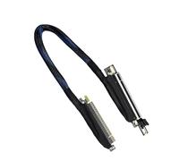 HIOPOIUYT Cable de extensión de GPU de salida derecha PCIe 5.0 de velocidad rápida 64GT/s, cable de cableado trenzado de giro de 270°, ancho de banda bidireccional para PC, cable de extensión trenzado