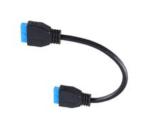 HIOPOIUYT Cable divisor de extensión USB 3.0 de 19 pines para computadora de escritorio, cable adaptador de cabecera de extensión interna de 19 pines, placa de expansión USB