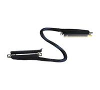 HIOPOIUYT Cable elevador de gráficos PCIe5.0 de alta velocidad de 64 GB, diseño de rotación de 180 grados, conectores de placa plateada que mejoran la refrigeración