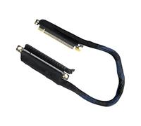 HIOPOIUYT Cable elevador de gráficos PCIe5.0 de alta velocidad de 64 GB, diseño de rotación de 180 grados, conectores de placa plateada que mejoran la refrigeración