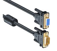 HIOPOIUYT Cable extensor VGA de metal macho hembra con doble anillo para monitores de 150 cm/200 cm/300 cm