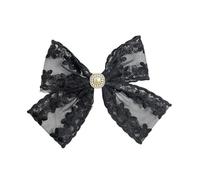 HIOPOIUYT Clip para el pelo con diseño de flores de encaje de ballet para mujer, pinza para cola de caballo para niña, herramienta de peinado