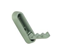 HIOPOIUYT Colgador plegable de aleación resistente para almacenamiento de toallas en espacios portátiles, campistas, dormitorios, caravanas, baño, fácil instalación, gancho plegable para toallas