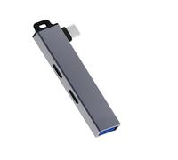HIOPOIUYT Concentradores compactos tipo C con 2 tipos C y adaptador de puerto USB 3.0, divisor USB C, adaptador USB C para compatibilidad con tabletas portátiles