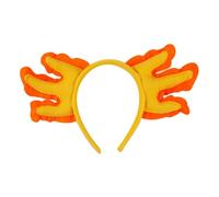 HIOPOIUYT Diadema de felpa con diseño de salamandras de Halloween, para festivales de música, reuniones, diadema de orejas de animales para uso diario