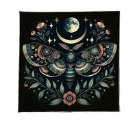 HIOPOIUYT Mantel de adivinaciones con diseño de mariposas, flores, astrología, tarots, tarjetas, altares, juego de mesa, accesorio para decoración de pared