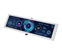 HIOPOIUYT Pantalla LCD de 8.8 pulgadas 1920 x 480 para monitor de computadora, carcasa de aluminio, seguimiento de datos en tiempo real, pantalla de computadora