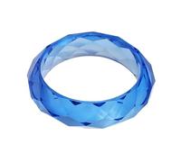 HIOPOIUYT Pulsera portátil de resina resistente, irregular, facetada, con detalles brillantes, a la moda, uso diario, uso casual, diseño de facetas irregulares